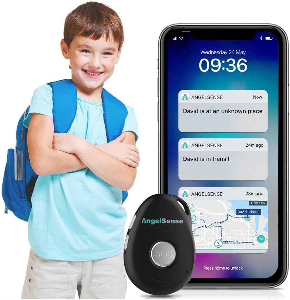 Personal GPS Tracker for Kids, Teen, Autism, Special Needs, Elderly, Dementia - 2-Way Auto-Answer Speakerphone & SOS Button - Nationwide Coverage - School Bus Tracking and Easy-To-Use App